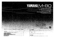 Yamaha M80 - Owners Manual 